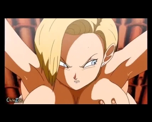 Maestro Roshi y Numero 18 follando duro